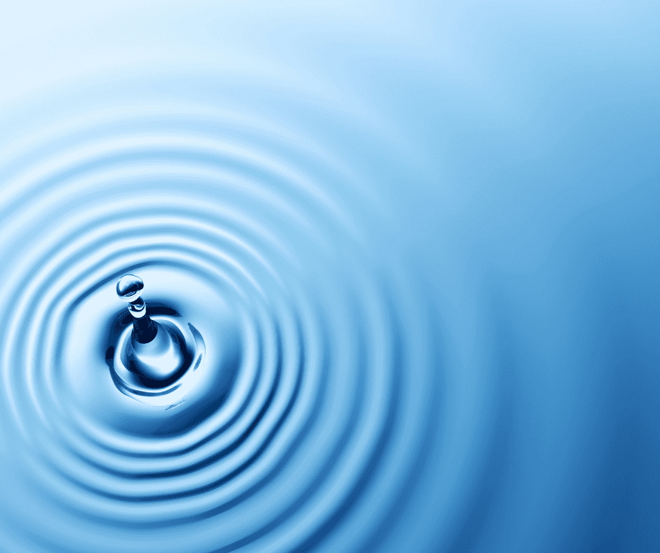 Concentric ripples spreading across still blue-green water, an image for what rings true versus what’s familiar